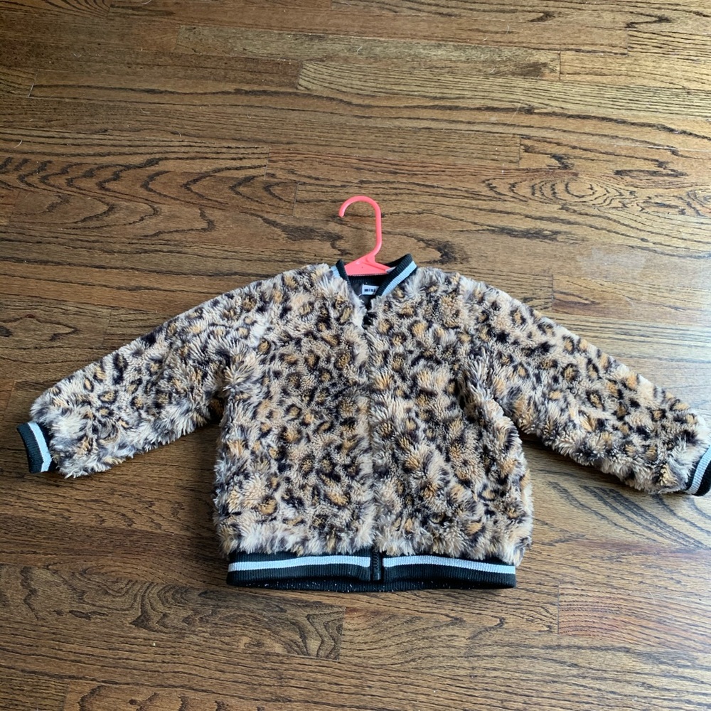 KIDS LEOPARD BOMBER JACKET